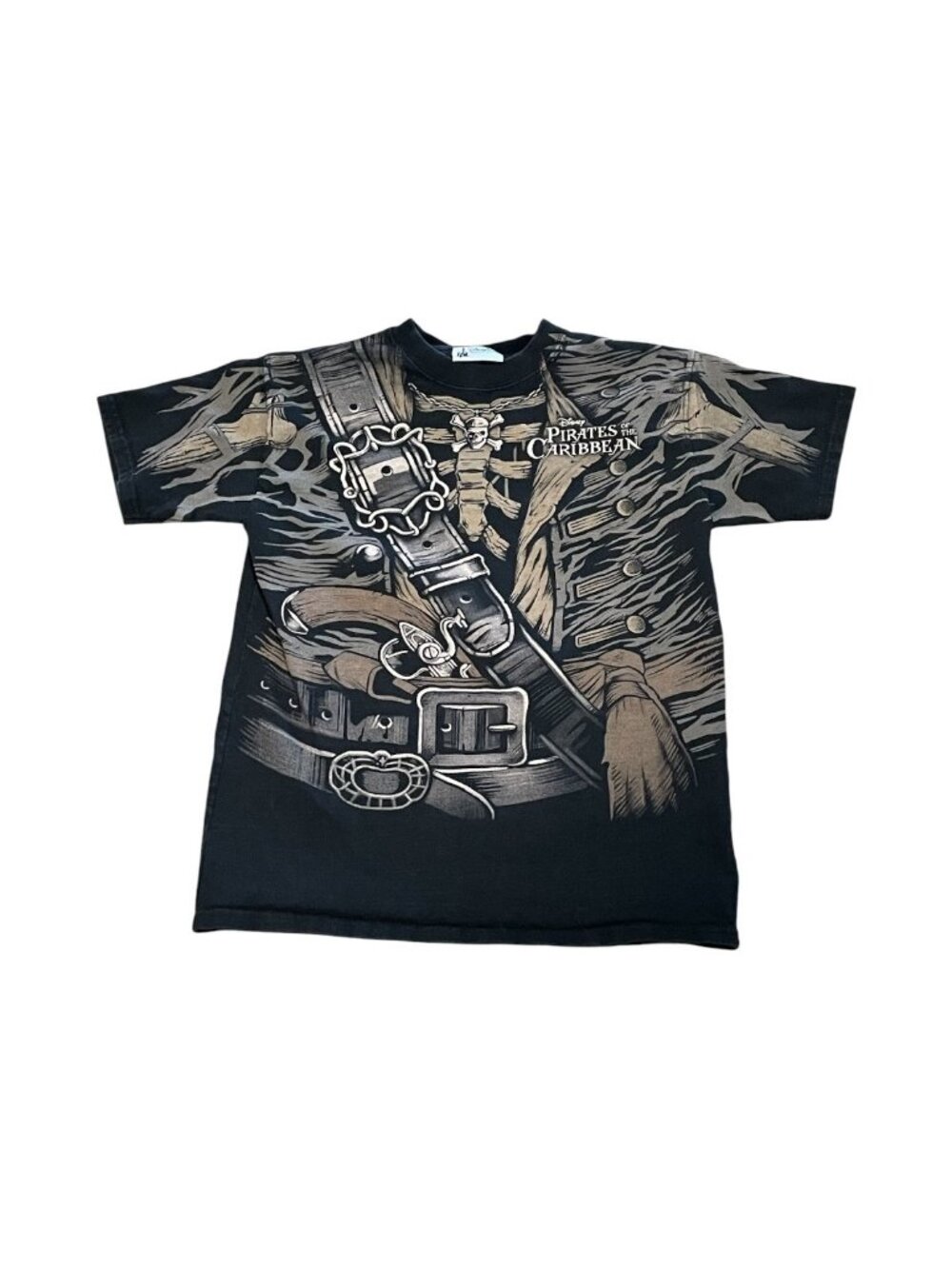Pirates Of The Caribbean Disneyland Single Sided All Over Print T-Shirt Size M